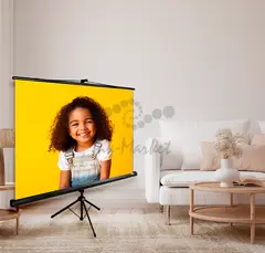 Экран Cactus 84" 150x150см Triscreen CS-PST-150x150 1:1 напольный рулонный черный — фото 2
