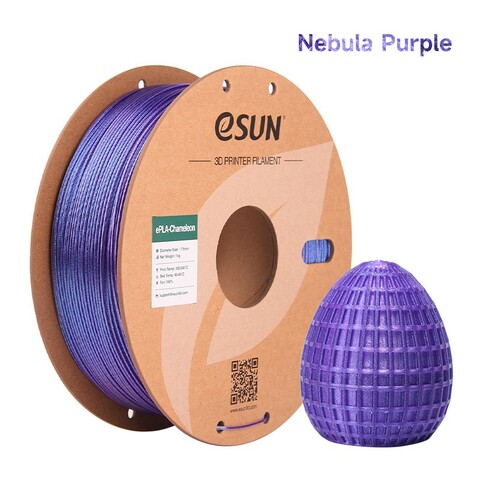 Пластик для 3D-печати eSUN ePLA-Chameleon, 1,75 мм, 1 кг, туманный фиолетовый, EPLA-CHAMELEON-P175NP1
