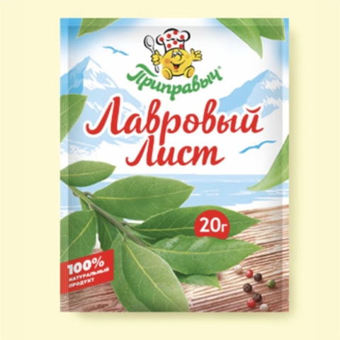 Приправа ПРИПРАВЫЧ Лавровый лист 20 гр м/у РОССИЯ