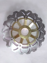 Диск тормозной передний золотой на Honda CBR XX Blackbird 1100 97-98