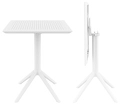 Стол пластиковый складной Siesta Contract Sky Folding Table 60, белый