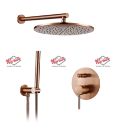 Душевой комплект Warmer Rose Gold Line 12D
