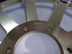 Диск тормозной передний золотой на Honda CBR XX Blackbird 1100 97-98