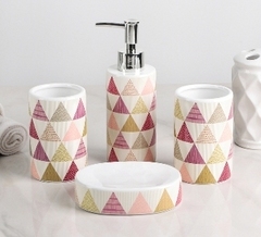 Набор для ванной комнаты  Арлекино  4пр.  4563542