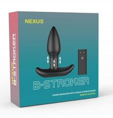 Черная анальная вибропробка Nexus B-Stroker - 13 см. - 