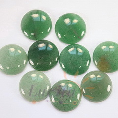 Кабошон круглый Авантюрин зеленый, 25 мм