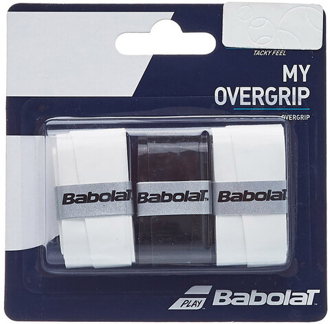 Намотки теннисные Babolat My Overgrip white/black/white 3P