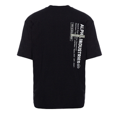 Футболка Alpha Industries Garment Type Tee Black (Черный)