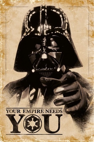 Лицензионный постер Звездные  войны - "STAR WARS (YOUR EMPIRE NEEDS YOU)" - №99