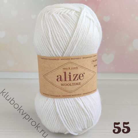 ALIZE WOOLTIME 55, Белый