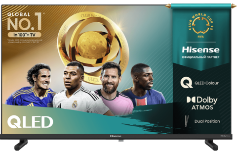 Телевизор DLED Hisense 40" 40A5Q черный 4K Ultra HD 60Hz MEMC DVB-T DVB-T2 DVB-C DVB-S DVB-S2 USB WiFi Smart TV