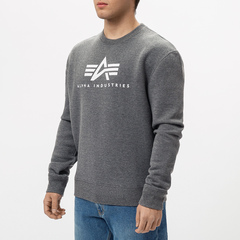 Свитшот Alpha Industries Basic Logo Sweatshirt (серый)