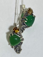 Алла (серьги из серебра)