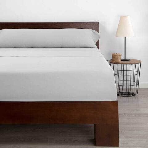 Постельное белье 2 спальное евро Kamasana Saten White белое