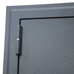 Входная дверь в квартиру  АСД Двухстворчатая Байкал букле графит/ бетон светлый