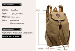 Рюкзак из хлопка MB Scout