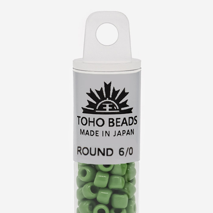 Японский бисер TOHO Round 6/0 (№47), непрозрачный глянцевый