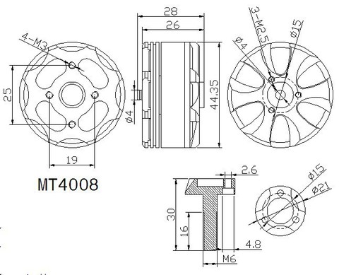 T-Motor MT4008 KV600