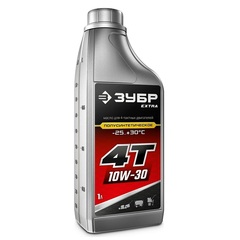 ЗУБР 4Т-10W30, 1 л, полусинтетическое масло для 4-тактных двигателей, EXTRA (70610-1)