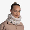 Картинка шарф-труба Buff Neckwarmer Knitted Polar Kim White - 2