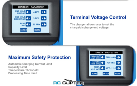 Зарядное устройство SKYRC T6200 200 Вт 1-6S +RPM тестер +сервотестер