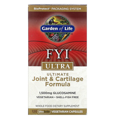 Garden of Life, FYI Ultra, универсальная формула для суставов и хрящей, 120 вегетарианских капсул UltraZorbe
