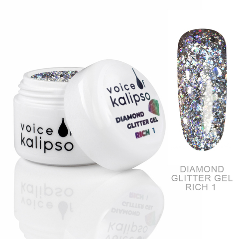 Diamond Glitter Gel Voice of Kalipso № 1 , 5 мл