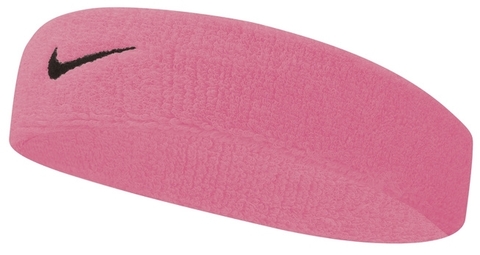 Повязка для головы Nike Swoosh Headband - pink gaze/oil grey