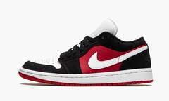 Air Jordan 1 Low WMNS "Black White Gym Red"