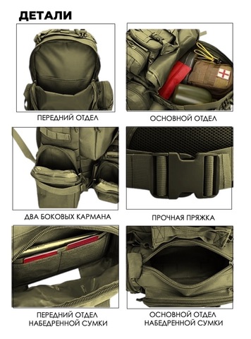 Картинка рюкзак тактический Swicky BK-2437 olive - 5