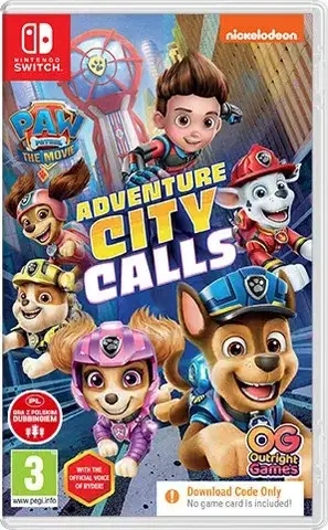 PAW Patrol The Movie: Adventure City Calls (Щенячий патруль) (картридж для Nintendo Switch, полностью на русском языке)