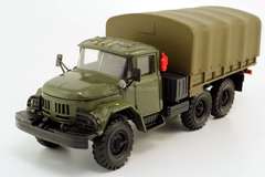 ZIL-131 flatbed truck with awning khaki Elecon Made in USSR 1:43