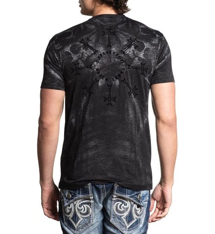 Affliction | Футболка мужская CROWN SCREAM A21721 спина