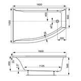 Акриловая ванна VAGNERPLAST VERONELA OFFSET 160x105 Right VPBA160VEA3PX-04