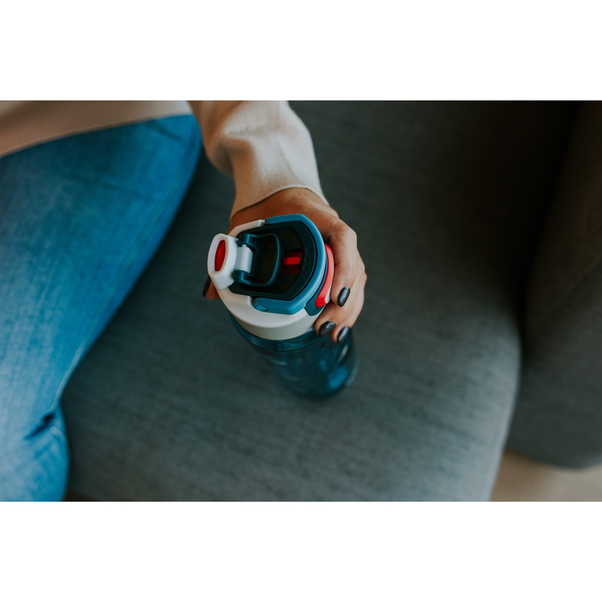 Бутылка для воды Kambukka Elton (1 л), Серо-голубой, арт. 11-03030 - фото 9