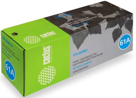 Картридж лазерный Cactus CS-Q3962AR Q3962A желтый (4000стр.) для HP LJ 2550, 2550L, 2550LN, 2550N