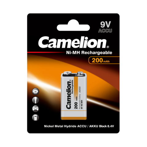 Аккумулятор CAMELION Rechargeable Ni-MH NH-9V200BP1 в пленке