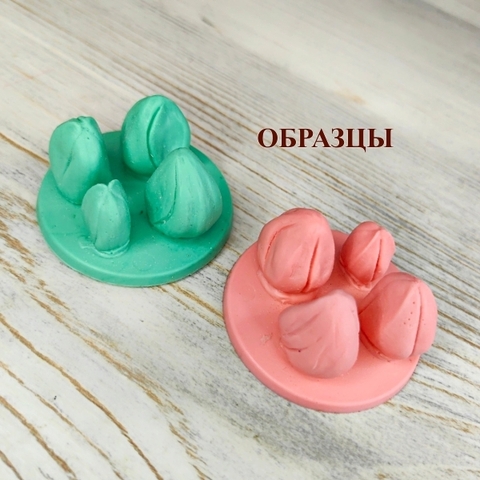 Вайнер силиконовый 4 бутончика Орхидеи 5,5х5,5см