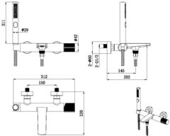 Смеситель для ванны Allen Brau Liberty 5.33006-00 хром