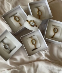 Часы CARTIER baignoire oвальные цвет белое золото