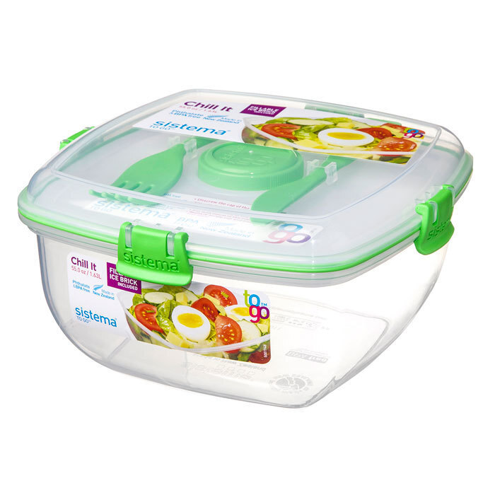 Контейнер для салата с охлаждающим элементом Sistema 