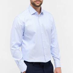 Сорочка мужская 1863 by Eterna Modern Fit 1195-X669-11 в голубую полоску