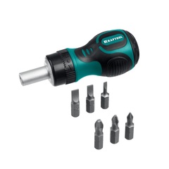 KRAFTOOL Kompakt-6, 6 предм., с битами, реверсивная отвертка (26190-H7)