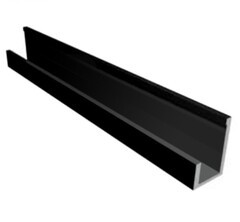L-профиль ПВХ старт/финиш черный 3000 мм