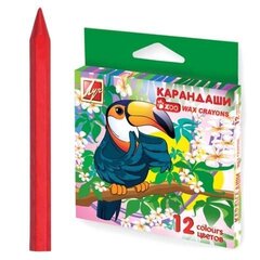 
          Мелки восковые Луч 12 цв., "ZOO", шестигранные, диаметр 8 мм, картонная упаковка, европодвес