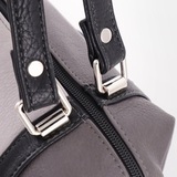 Сумка Саломея 127 мульти итальянский серо-черный