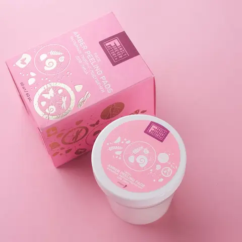 Pure Boom Янтарные пилинг-подушечки для лица, 60шт