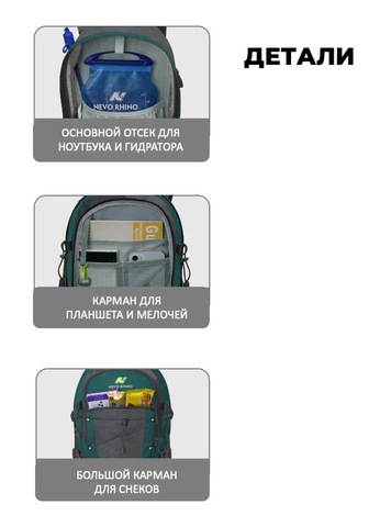 Картинка рюкзак туристический Nevo Rhino 9243-25 Lake Blue - 4