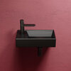 Ceramica Nova Element CN6051RMB Умывальник подвесной прямоугольный (чаша справа, отверстие под смеситель слева), 41.7x21.7, цвет: чёрный