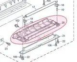 Направляющая пластина Ricoh Fusing entrance guide plate B0824123